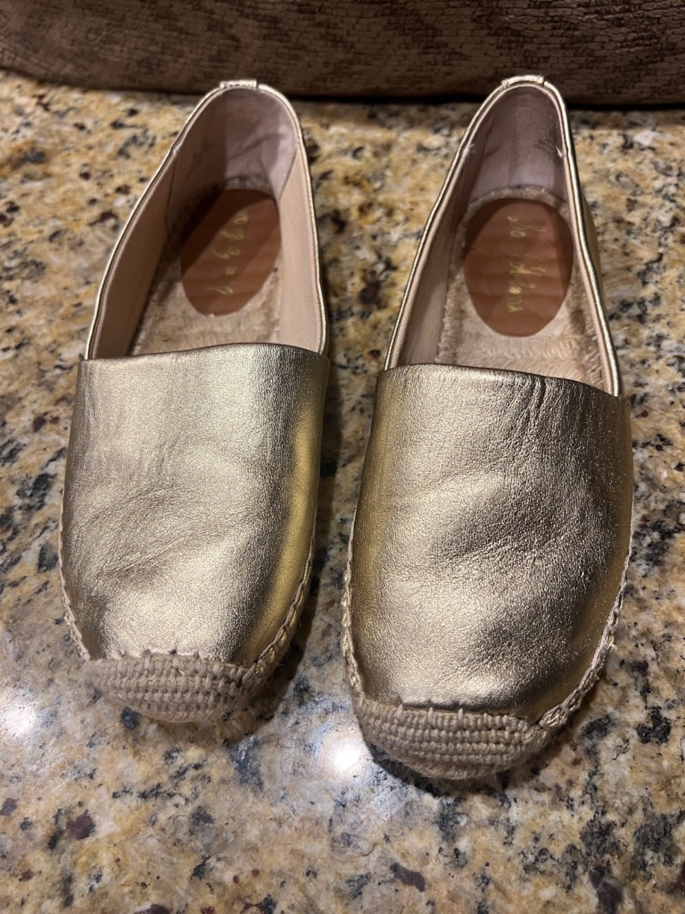 Metallic Sam Edelman Gold Women's Espadrille Flats